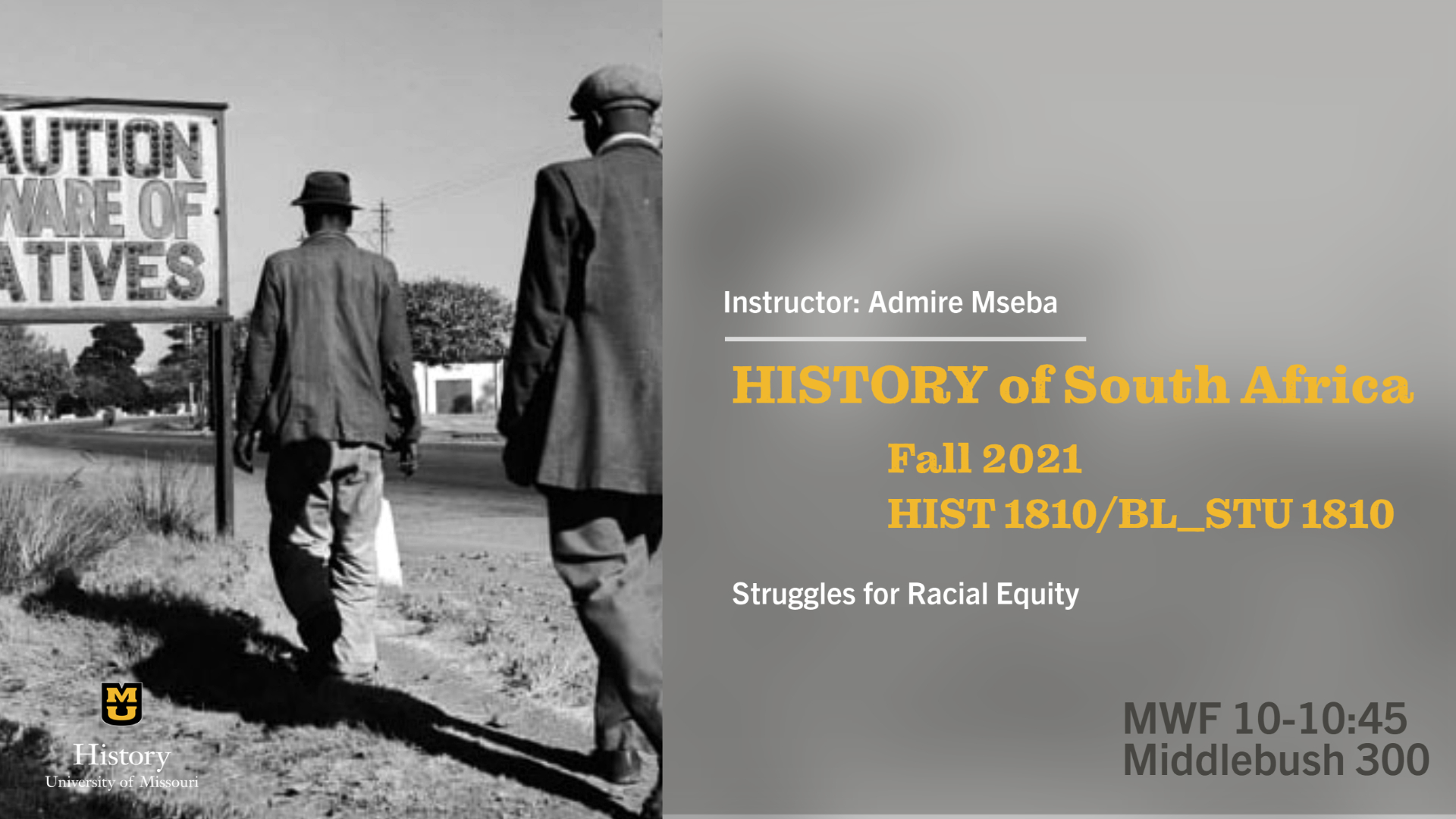 History of South Africa Slide